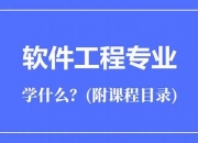 软件工程专业主要学什么(软件工程专业主要学什么语言)