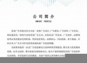 广告传媒公司简介范文(广告传媒公司简介怎么写)